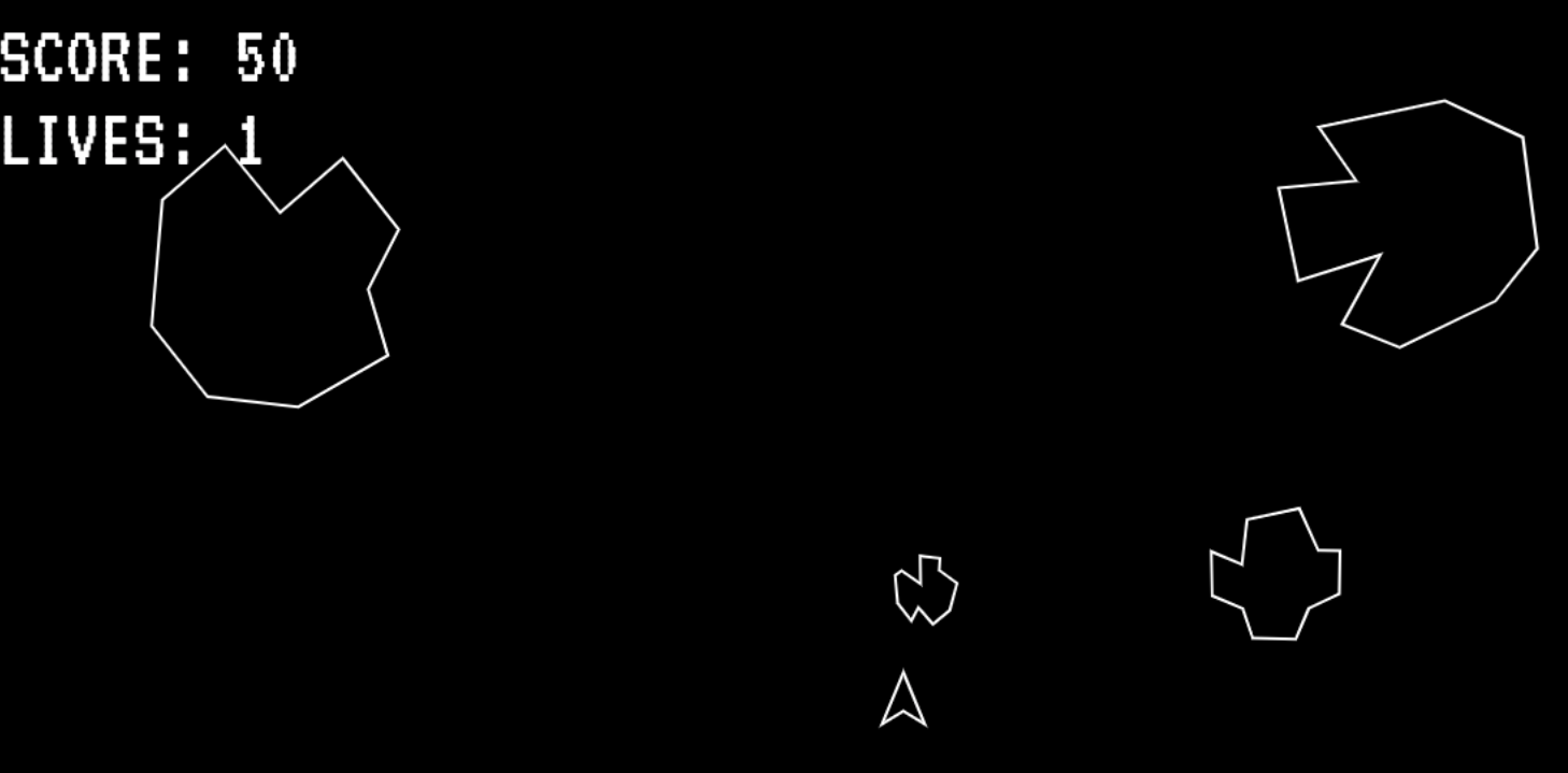 Asteroids gameplay